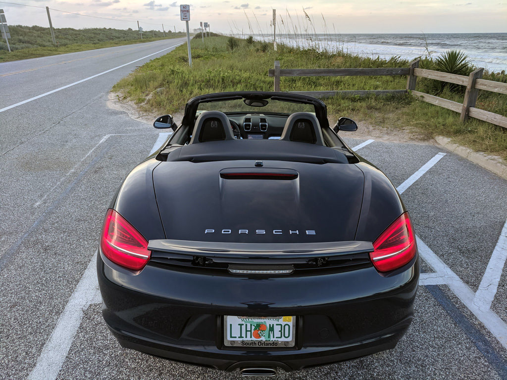 Porsche Boxster by the Ocean