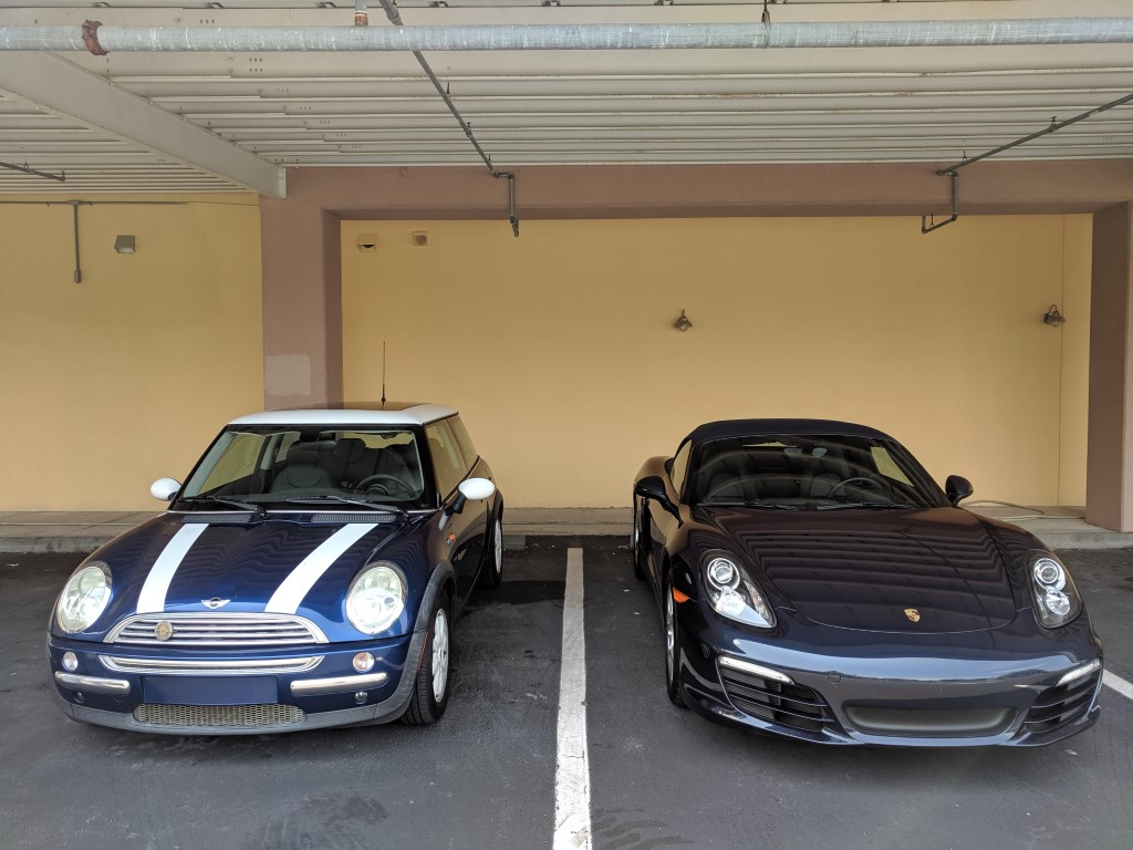 Porsche Boxster and MINI Cooper