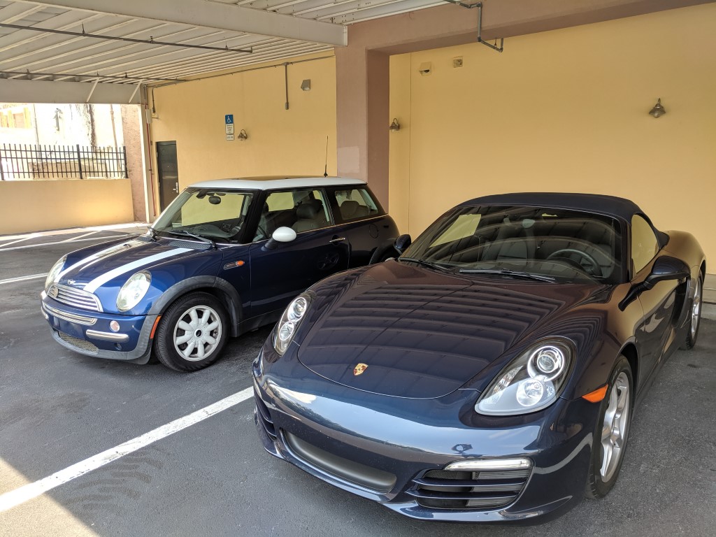Porsche Boxster and MINI Cooper