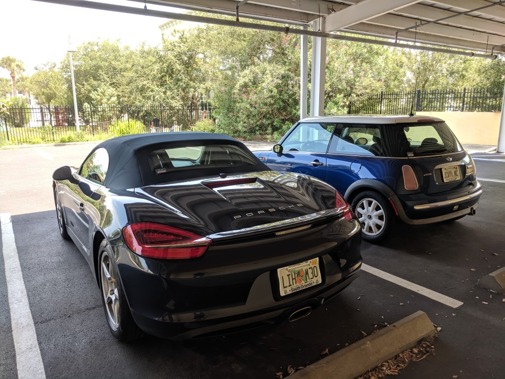 Porsche Boxster and MINI Cooper