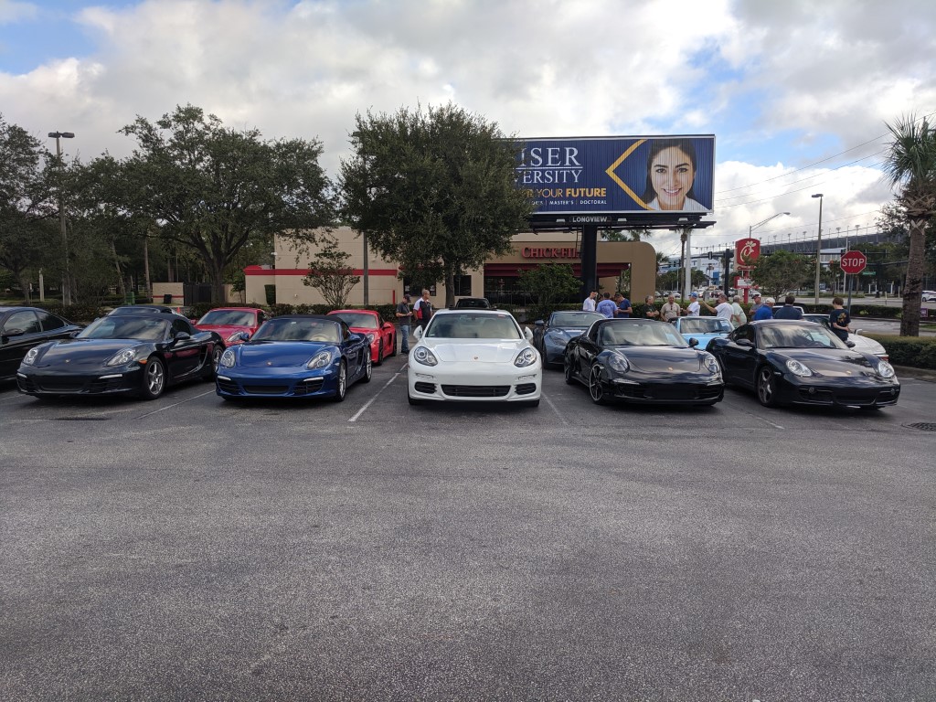 PCA Space Coast Kaffeeklatsch Porsches