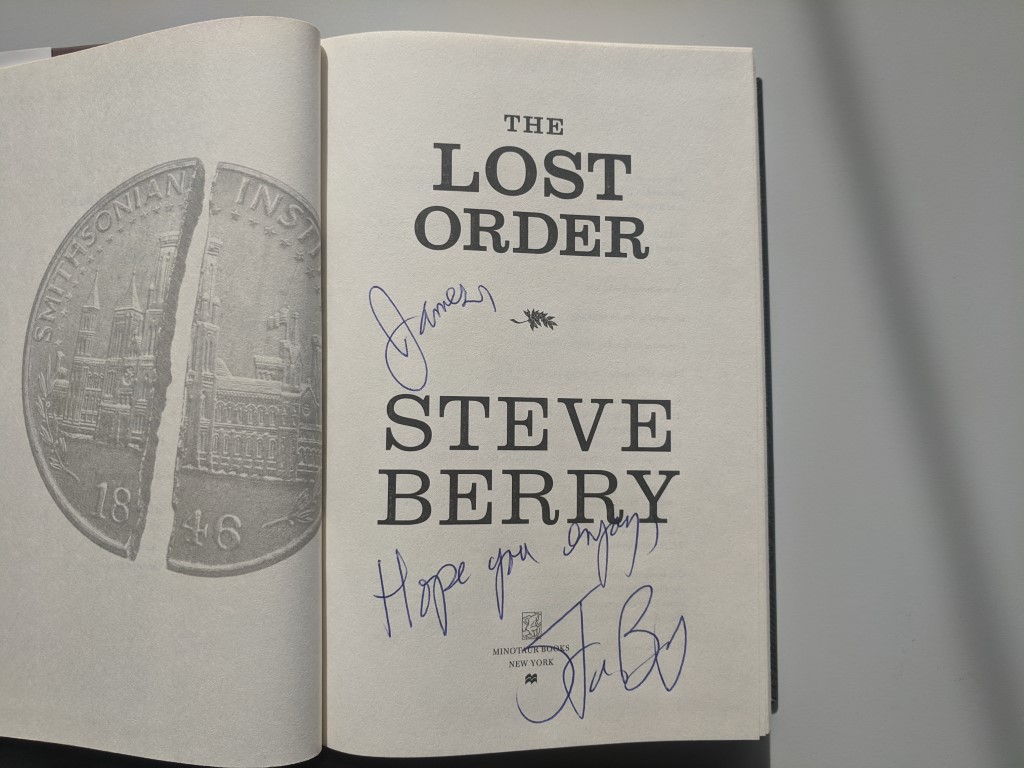 The Lost Order signed by Steve Berry