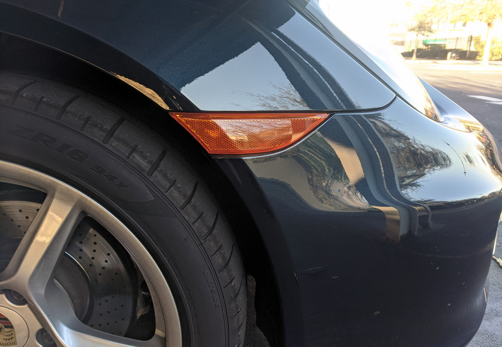 Porsche Boxster Yellow Side Marker