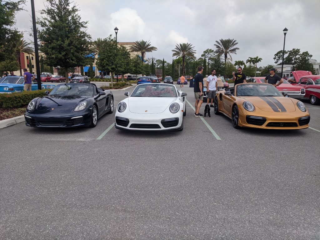 Lake Mary Cars & Coffee Porsches