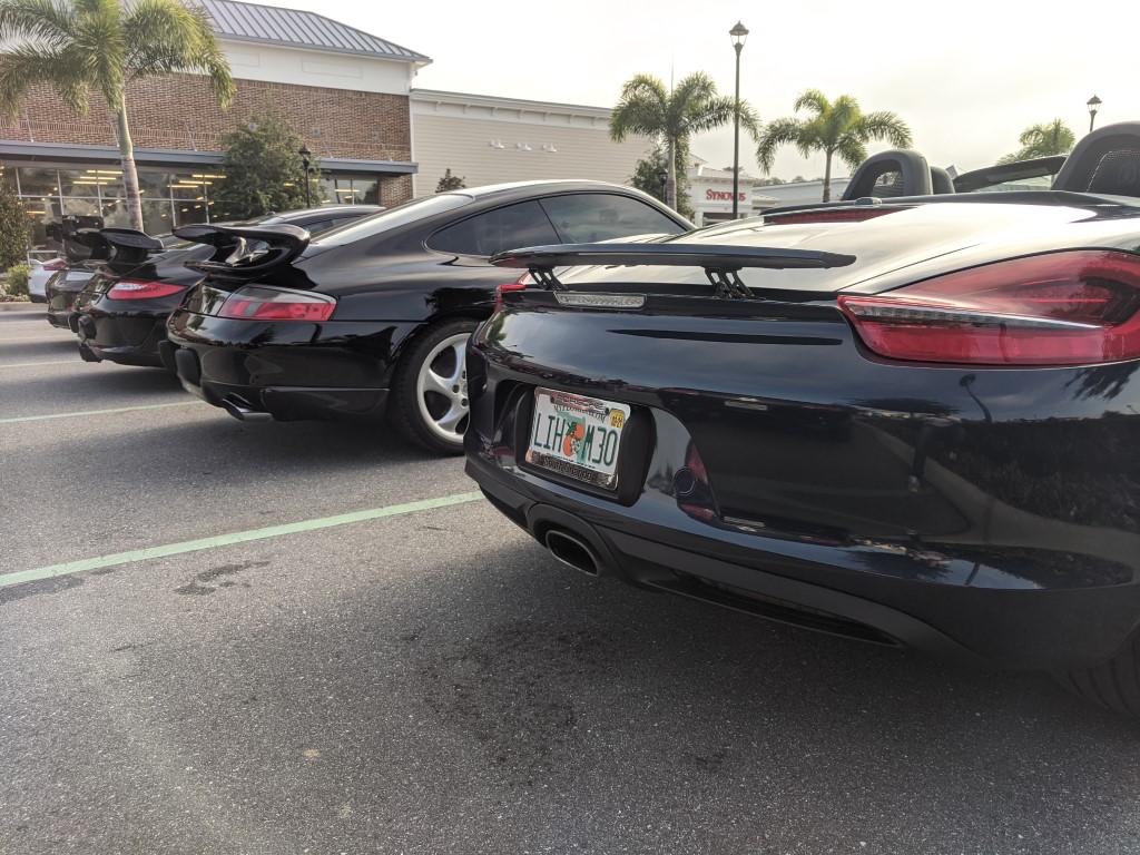 Lake Mary Cars & Coffee Porsche Row Rear