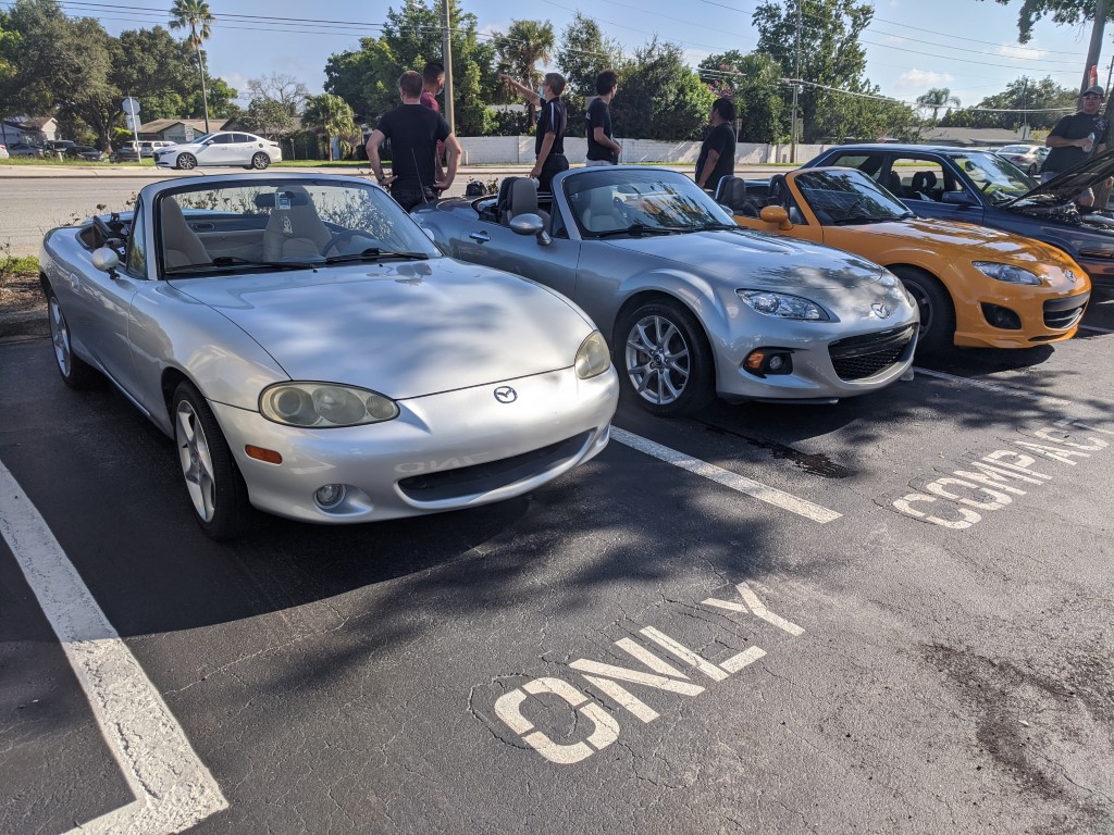 Orlando Cars & Coffee Mazda Miatas
